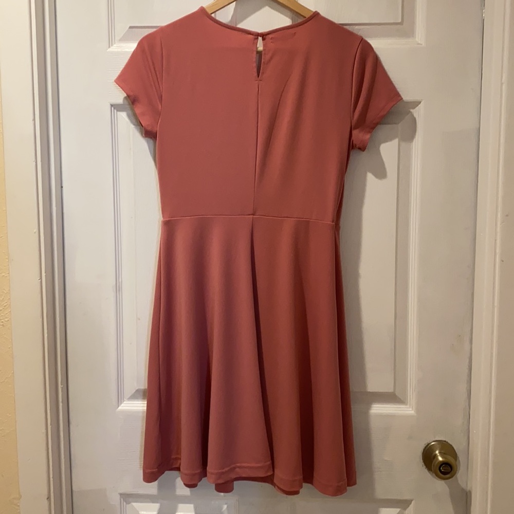 maurices pink v-neck a-line fit & flare dress M - Picture 5 of 12
